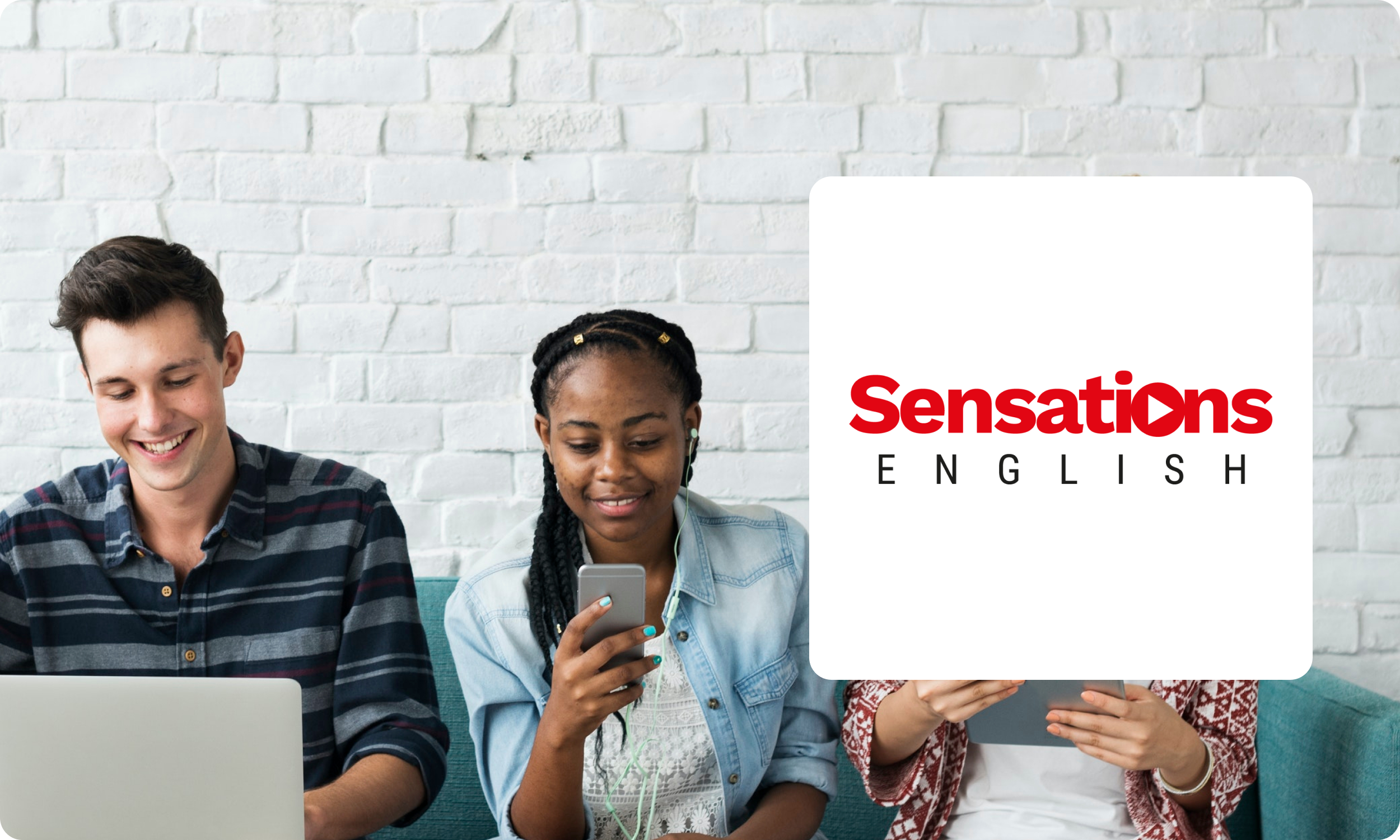 Sensations English Landing Page Banner