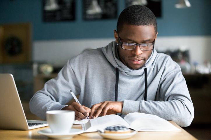 A student taking the GRE