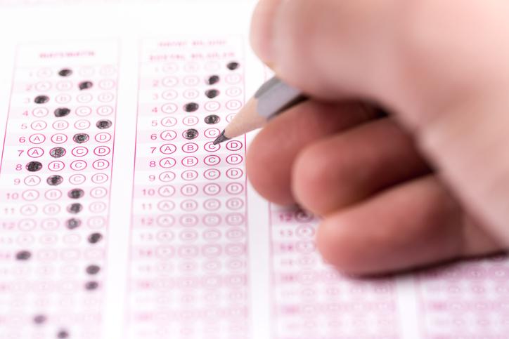 SAT multiple choice test