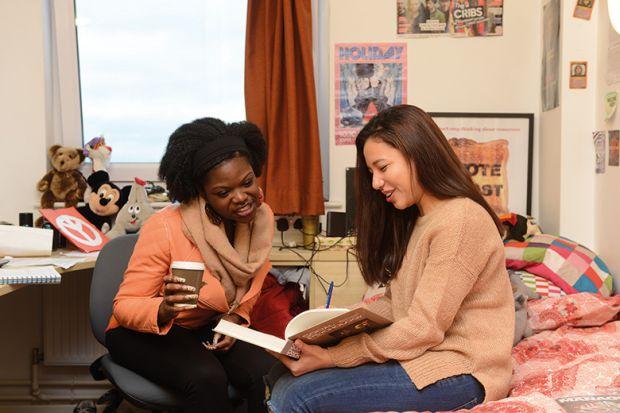 Students studying