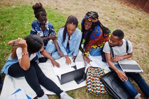 students at a historically black college