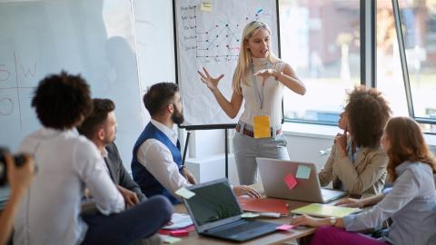 Team of professionals in a collaborative meeting