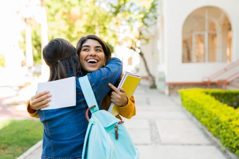 Student receiving results