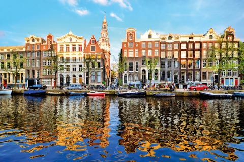 Canal houses, Amsterdam, Netherlands